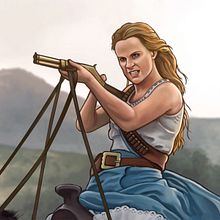 «Westworld» season 2 - Badass Dolores. Projekt z dziedziny Trad, c, jna ilustracja, Ilustracja c i frowa użytkownika Rubén Megido - 12.05.2018