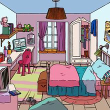  Background design. Fine Arts, Creativit, Drawing, Set Design, Traditional illustration, and Digital Illustration project by Paloma López - 05.14.2018