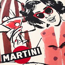 Martini 1961. Een project van Kalligrafie,  Tekening, Grafisch ontwerp, Traditionele illustratie y  Reclame van Ink Bad Company - 14.05.2018