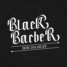 Black Barber. Br, ing, Identit, Calligraph, Design, Logo Design, Graphic Design, and Lettering project by Alex Quezada - 05.14.2018