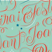 Lettering Sant Joan Sant Pere - Poster. Un proyecto de Diseño gráfico, Lettering y Tipografía de Pistacho Studio - 15.05.2018