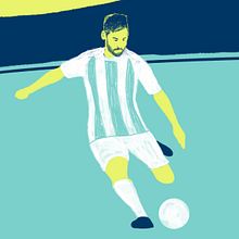 Mi Proyecto del curso: Messi, the best player ever. Un proyecto de Animación 2D, Diseño de personajes e Ilustración digital de Fernando Vazquez - 16.05.2018