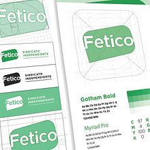 Logo Fetico. Br e ing e Identidade projeto de Gil Gijón - 17.08.2017
