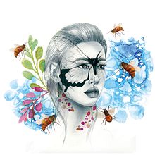  PROYECTO RETRATO ILUSTRADO EN ACUARELA - DULCE COMO LA MIEL. Un proyecto de Ilustración tradicional e Ilustración digital de Luz Stella Romero - 16.05.2018