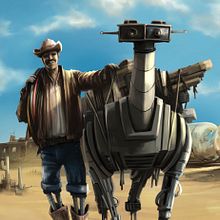 Chatarrero Mike y Dasy la yegua // Proyecto del curso: Diseño de personajes para concept art. Character Design, Traditional illustration, and Digital Illustration project by Eloi Matas i Riera - 05.18.2018