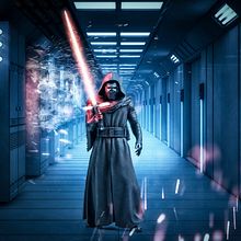 Kylo Ren en nave espacial. Photograph project by David Brat - 05.18.2018