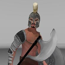 Gladiadores 3D. Un progetto di 3D, Animazione 3D, Character design, Modellazione 3D, Rigging, Animazione di personaggi e Creatività di Jose Repiso Rodriguez - 19.03.2018