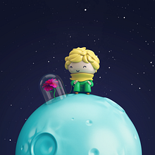 El principito y la rosa. 3D, Industrial Design, and 3D Modeling project by Adrián Pastorizzo - 05.21.2018