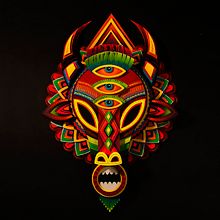 BARRANQUILLA CARNIVAL MASK. Arts, Crafts, Art Direction, and Paper Craft project by Dani de Julio - 05.16.2015