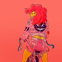 REDsistance 009. Een project van  Tekening, Ontwerp van personages, Traditionele illustratie y Digitale illustratie van Gabriel Suchowolski · microbians - 23.05.2018
