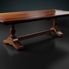 Mesa Victoriana para Unreal Engine 4 (UE4) Ein Projekt aus dem Bereich 3D, Architektur, Möbeldesign und - bau, Industriedesign, 3-D-Modellierung und Spieldesign von Luis Echenique - 25.05.2018