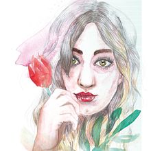 Yo. Yo misma (Retrato ilustrado en acuarela). Un progetto di Disegno, Disegno a matita, Illustrazione tradizionale e Pittura ad acquerello di Ana Barderas Santarén - 25.05.2018