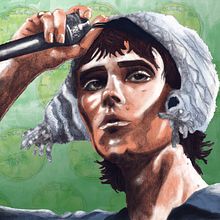 Ian Brown de lápiz a digital. Un projet de Beaux Arts, Dessin, Dessin au cra, on, Illustration traditionnelle , et Retouche photographique de Ana Barderas Santarén - 25.05.2018