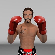 Boxeador 3D. Un progetto di 3D, Animazione, Animazione 3D, Animazione di personaggi, Modellazione 3D, Rigging, Creatività e Character design di Jose Repiso Rodriguez - 15.02.2018