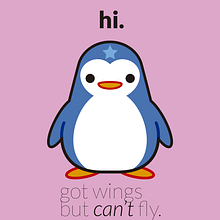 Pingüino. Ilustração digital e Ilustração vetorial projeto de Micael Lopes - 27.05.2018