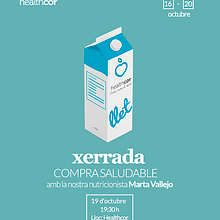 Cartel Charla Compra Saludable Ein Projekt aus dem Bereich Plakatdesign und Grafikdesign von Jessica Tarrío - 09.10.2017