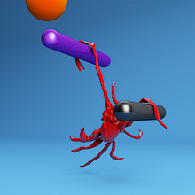 Ghost crabs https://www.instagram.com/acidrob/ Ein Projekt aus dem Bereich 3D und 3-D-Animation von rob_diseno - 28.05.2018