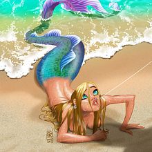 mermay 2018 #2. Pesca.. Un progetto di Character design, Illustrazione tradizionale e Illustrazione digitale di Josep Giró - 14.05.2018