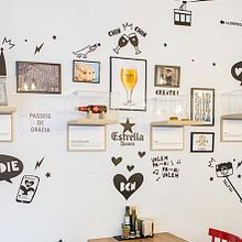 RESTAURANTE OBA - ESTRELLA DAMM. Criatividade, Direção de arte, Design gráfico, Ilustração tradicional, Ilustração digital e Ilustração vetorial projeto de XURRIS & CO - 30.05.2018