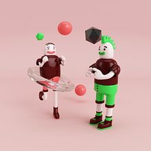 Mi Proyecto del curso: Diseño de personajes en Cinema 4D: del boceto a la impresión 3D. Un progetto di 3D e Character design di Saray Rodríguez - 31.05.2018