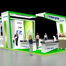 Diseño de stand Trebol Group para feria Hispack 2018 - Fira - Barcelona . % M. Mercedes Aramendia Ramos tarafından hazırlanan 3D, Mimarlık, İç Mimarlık, Tasarım, Set Tasarımı, Ola, lar, 3D Modelleme, Ve Hareketli Grafikler projesi - 06.01.2018