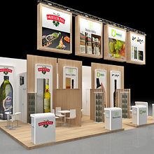 Diseño de stand Priego de Córdoba para feria Alimentaria 2018- Fira - Barcelona . % M. Mercedes Aramendia Ramos tarafından hazırlanan 3D, Mimarlık, İç Mimarlık, Markalaşma ve Kimlik, Set Tasarımı, Ola, lar, Ve 3D Modelleme projesi - 06.01.2018