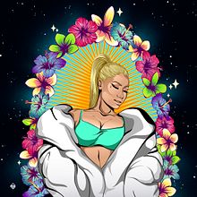 Rap Queen. Traditional illustration, Digital Illustration, and Vector Illustration project by Elizabeth_Godoy - 06.01.2018