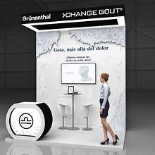 Diseño de stand Grunenthal para XLIV Congreso Nacional de la SER 2018- A Coruña . % M. Mercedes Aramendia Ramos tarafından hazırlanan 3D, Mimarlık, İç Mimarlık, Markalaşma ve Kimlik, Set Tasarımı, Ola, lar, İnfografikler, Ve 3D Modelleme projesi - 06.01.2018