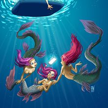 The find. Mermay #4. Un progetto di Character design e Illustrazione digitale di Josep Giró - 22.05.2018
