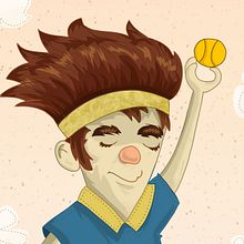 Tenis Ein Projekt aus dem Bereich Design von Figuren, Traditionelle Illustration und Digitale Illustration von Mark Bertran - 04.06.2018