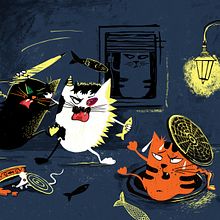 Street Cats  N.3. Fine Arts, Comic, Creativit, Drawing, Character Design, Editorial Design, Traditional illustration, and Digital Illustration project by Svit Baydak - 06.05.2018