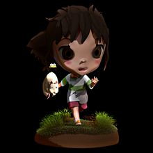 Chibi Chihiro & Co.. Un proyecto de Modelado 3D de Julia Pardo Lecumberri - 05.04.2018