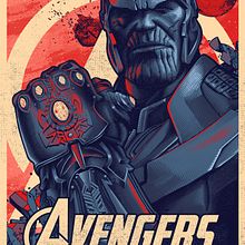 Thanos print.. Un progetto di Illustrazione tradizionale, Illustrazione digitale e Illustrazione vettoriale di Abraham García - 06.06.2018