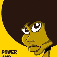 Angela Davis. Design de personagens projeto de Unai Gaztelumendi - 12.05.2015