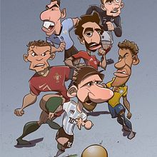 Rusia 2018. Design de personagens projeto de Unai Gaztelumendi - 06.06.2018