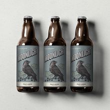 Mi Proyecto del curso: Técnicas de grabado digital. Moonlight craft beer. Un proyecto de Diseño gráfico y Packaging de Viktoriya Semenova - 06.06.2018