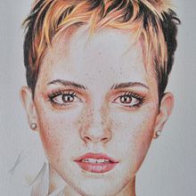 Mi Proyecto del curso:  Retrato realista con lápices de colores. Un progetto di Belle arti, Creatività, Disegno, Graphic design e Illustrazione tradizionale di Mari Vidal - 06.06.2018