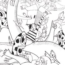 Box Boy. Un projet de Créativité, Dessin, Dessin au cra, on, Design , Conception de personnages et Illustration traditionnelle de Pere Peña RIbas - 06.06.2018