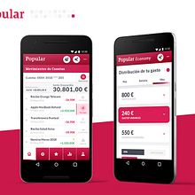 Banco Popular_ rediseño de la APP. Web Development, Product Design, Web Design, and UX / UI project by Carmen Ruiz - 06.06.2018