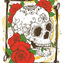 Calavera. Un projet de Art urbain, Créativité, Dessin, Direction artistique, Illustration traditionnelle, Illustration numérique et Illustration vectorielle de Pere Peña RIbas - 06.06.2018