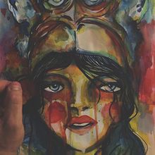 Retrato. Un projet de Art urbain, Dessin, Illustration traditionnelle , et Aquarelle de Pere Peña RIbas - 06.06.2018