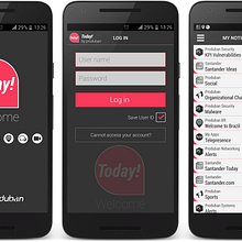 App Today!. Br, ing e Identidade, Design gráfico, Design interativo, e UX / UI projeto de Acme 66 Estudio Creativo - 24.01.2015