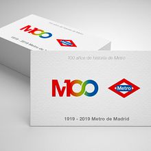 Propuesta de Isotipo, concurso "Logotipo del Centenario Metro de Madrid". Br e ing e Identidade projeto de Acme 66 Estudio Creativo - 18.01.2018