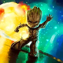 Baby Groot!. Un progetto di Illustrazione tradizionale e Illustrazione digitale di Lorena Angulo - 06.06.2018