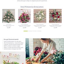 Floristeria Bambu Online Shop. Un projet de Développement web, Design graphique, Webdesign , et UX / UI de Carmen Ruiz - 07.06.2018