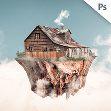 Casa Flotante | Edición Photoshop. Creativit, Photograph, Photograph, Post-production, and Photo Retouching project by s dg - 06.08.2018