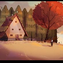 FOREST HOUSE. Comic, Set Design, and Traditional illustration project by Pablo Broseta - 06.09.2018