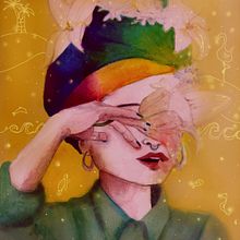 transparencia organdí. Een project van  Urban art,  Beeldende kunst, Digitale illustratie, Schilderij y Aquarelschilderen van constanza quantin - 09.06.2018