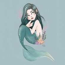 Sirena. Un progetto di Illustrazione tradizionale di Paqui Cazalla - 10.06.2018