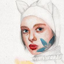 Mi Proyecto del curso: Retrato ilustrado en acuarela. Een project van  Tekening y Traditionele illustratie van María Asenjo - 10.06.2018